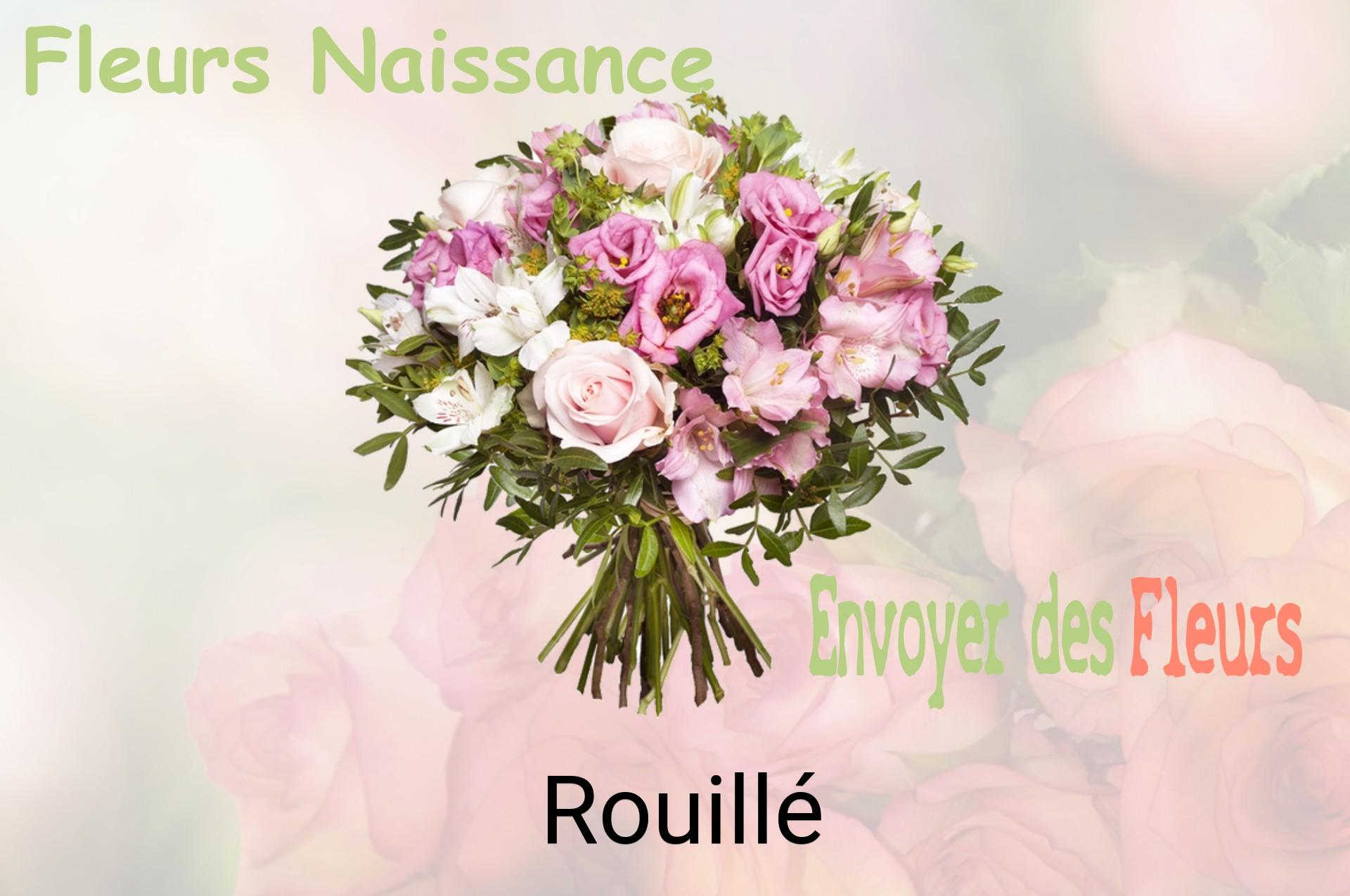 Bouquet de fleurs de naissance livré à Rouillé